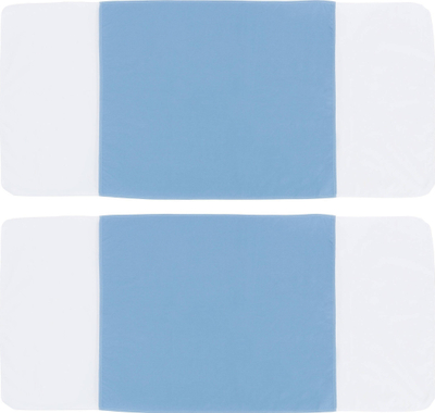 Mbrojtës dysheku Maximex Super Absorbent, me krahë, set 2 copë, blu e bardhë