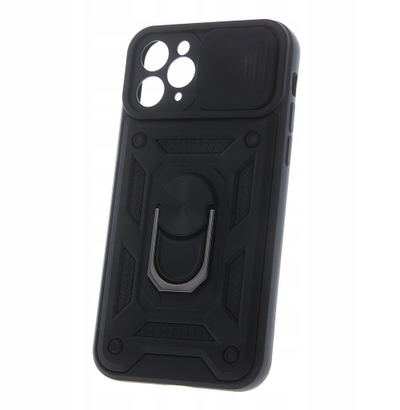 Këllëf Defender Slide për Samsung Galaxy A36 5G, me unazë, me kapak kamere, i zi