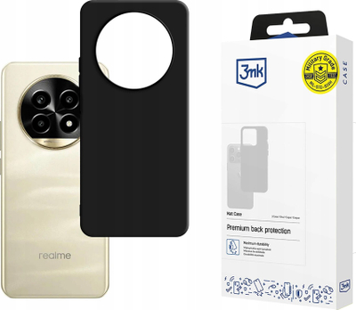 Kapak telefoni 3mk Matte Case për Realme 13 Pro+ 5G dhe Realme 13 Pro 5G, TPU, i zi