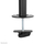 Mbajtëse tavoline për monitorë Neomounts FPMA-D550DBLACK, për 2 monitorë 10"-32", VESA 75x75 100x100, e zezë