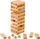 Lojë druri Jenga Wiss Toy GR0090, 54 kube, me zare druri, ngjyrë druri natyrale