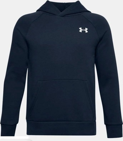 Dukser me kapuç Under Armour Rival Cotton për çuna, L, blu e errët