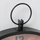 Orë muri Boltze Metal Hanging, Ø48cm, dekor druri, e zezë