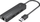 USB hub me adapter Ethernet Vention, 3 porta USB 2.0, 100Mbps, 0.15m, i zi