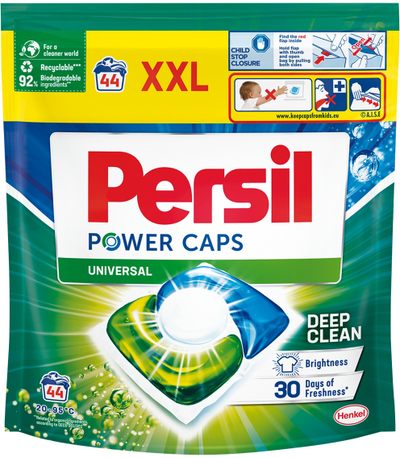 Kapsula larje Persil Power Caps Deep Clean Regular, 44 larje, 616g