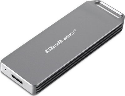 Kuti e jashtme Qoltec Mini për SSD M.2 NVMe, USB 3.1 10Gb/s, alumini, e zezë