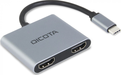 Docking station Dicota D32063, USB C, kompakt, argjendtë
