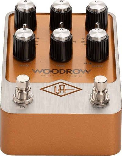 Pedal kitarë Universal Audio UAFX Woodrow '55 Instrument Amplifier, simulim amp vintage, ngjyrë druri