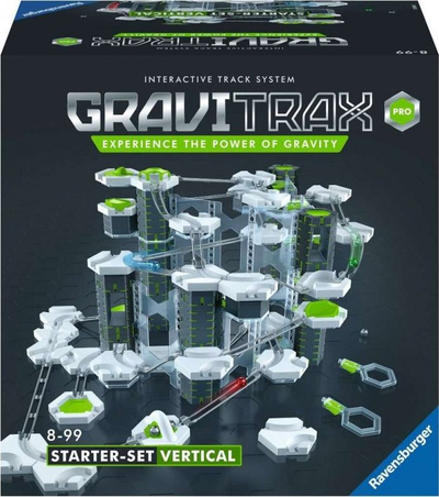 Lodër ndërtimi Ravensburger GraviTrax PRO Starter Set, 150 copa, pistë vertikale, shumëngjyrëshe