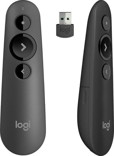 Set prezantimi Logitech R500s dhe MX Anywhere 3S, tregues lazer, maus pa tel, gri grafit