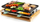 Grill raclette Domo DO9246G, 1200W, pllaka mos-ngjitëse, bambu