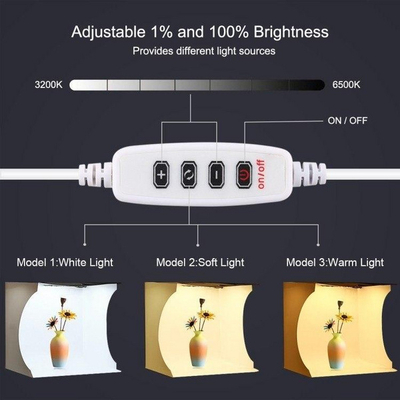 Kuti ndriçuese për fotografi Puluz 30cm PU5030, e bardhë