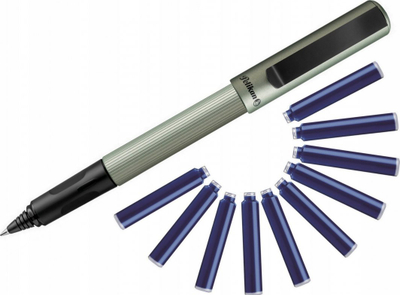 Stilolaps roller Pelikan Pina Colada Edition, 0.7mm, bojë blu, olive metalik