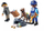 Сет играчки Плејмобил 71731 Action Heroes Police Search, полицаец и полициско куче, шарен