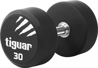 Хантел Тигуар TI-WHPU0300, 30 kg, полиуретан, црн
