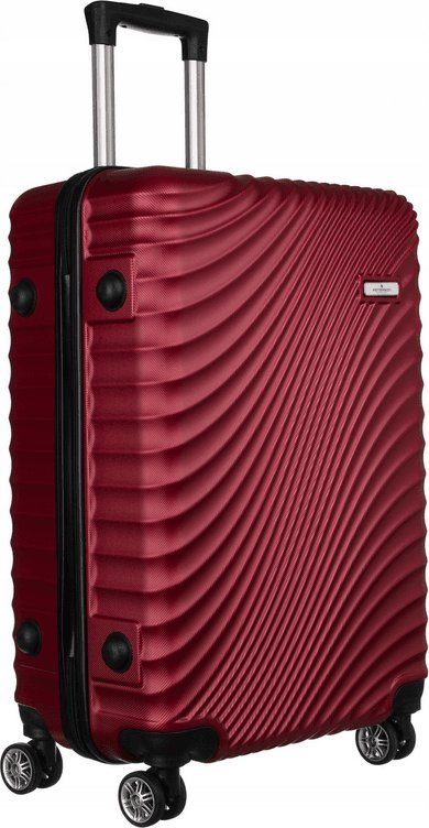 Valixhe udhëtimi Peterson PTN ML-29 Medium, ABS, 4 rrota, burgundy
