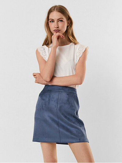 Bluzë VERO MODA VMHOLLYN Regular Fit, e bardhë