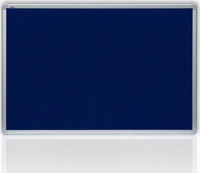 Tabla tekstili OfficeBoard Textile Board Frame, 180 x 120 cm, kornizë alumini, blu e errët