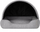 Куќичка за кучиња EcoPet Bed With Canopy, 2 во 1, 60x47 cm, сива