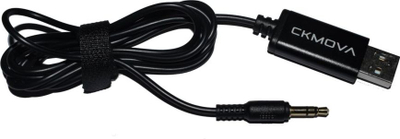 Аудио кабел CKMOVA AC-A35, 3.5mm TRS во USB A, 1.2m, црна