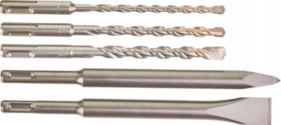 Set stërvitjesh edhe dalta Milwaukee SDS Plus, 5 copë, për beton edhe muraturë