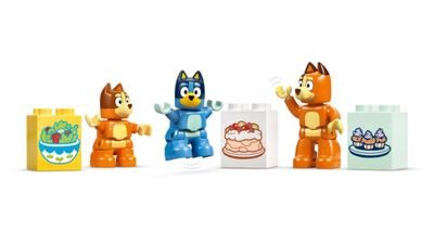 Lodër ndërtimi Lego Duplo Bluey Family House 10459, set 2 në 1, me figurina