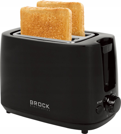 Toaster Brock BT 1007 BK, 700W, 2 feta, i zi