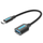 Кабел OTG Vention USB-C 3.1 Gen1 во USB-A, 0.15m, PVC, црна