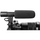 Mikrofon shotgun GADGETMONSTER GDM-1025, 3.5mm, për telefon dhe kamerë, i zi