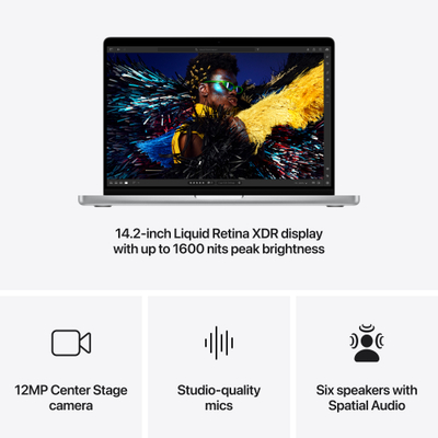 Apple MacBook Pro 14", M4 10‑core, 24GB, 1TB SSD, 10‑core GPU, Silver