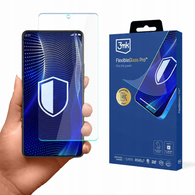 Folie mbrojtëse 3MK FlexibleGlass Pro për Asus ROG Phone 9, 9 Pro edhe Realme 9 Pro+, xham hibrid, transparente