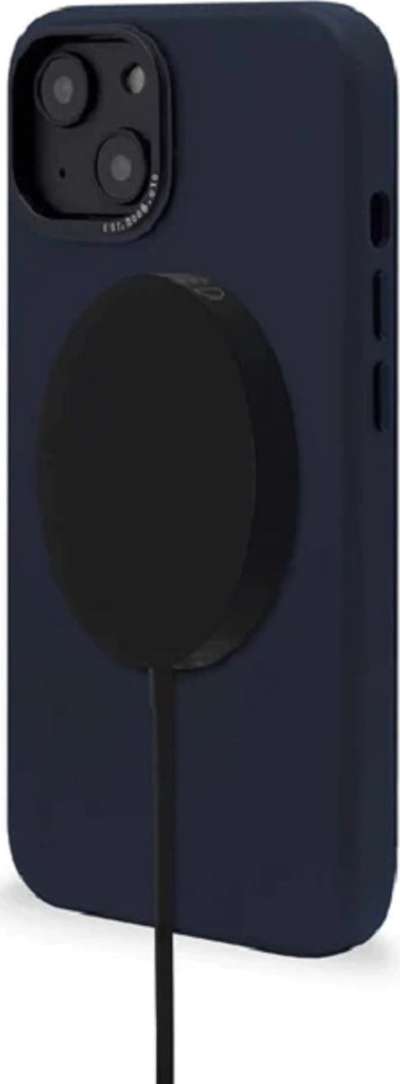 Këllëf lëkure Decoded për iPhone 14 Plus, MagSafe, steel blue