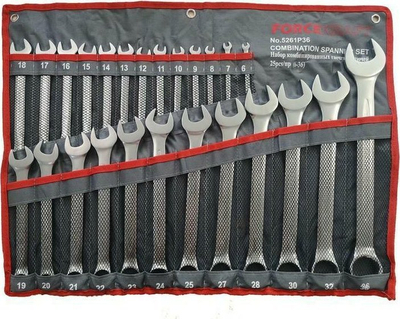 Set çelësash kombinim Forsage 5261P36, 25 copë, 6–36 mm