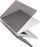 Mbrojtëse laptopi Uniq Claro për Apple MacBook Air 13" 2022, polikarbonat, ultra e hollë, gri gjysmë transparente