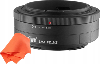 Adapter për lente Kiwifotos LMA FD NZ, Canon FD te Nikon Z, metal