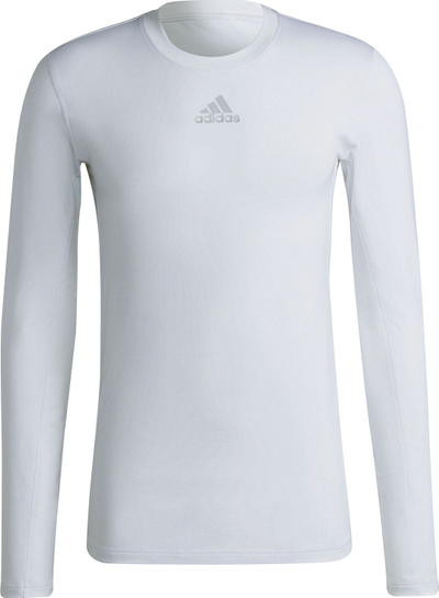 Bluzë termike adidas TechFit Warm M H23121, me mëngë të gjata, për burra, e bardhë