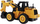 Lodër ekskavator Ruicheng RC Engineering Truck, 1:36, telekomandë 2.4GHz, verdh e zezë