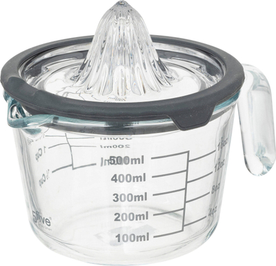 Shtypës agrumesh 5five Simply Smart Glass Citrus Juicer NEO, gotë matëse 500 ml, qelq, gri