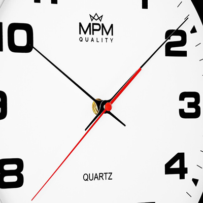 Orë muri MPM Quality E01.4463.0000, e bardhë
