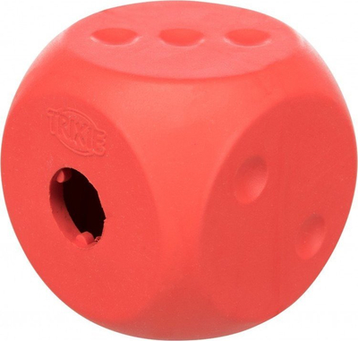 Lodër interaktive Trixie Snack Cube për mace, 5x5x5 cm, gome, e kuqe