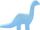 Lodër Tikiri Baby Brachiosaurus, 1+, blu