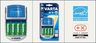 Полнач за батерии Варта LCD Charger 57070201451, со LCD екран, со 4 батерии 260 mAh