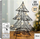 Bredh zbukurimi me drita Orion, 20 LED, 30 cm, metal, i zi