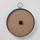 Orë muri Boltze Metal Hanging, Ø48cm, dekor druri, e zezë