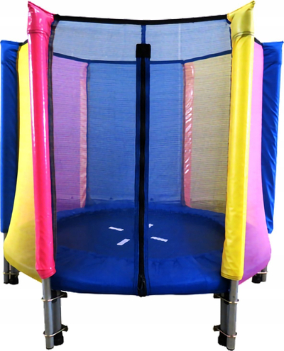 Trampolinë për kalamaj MASTER 102 cm, me rrjetë jashtë, shumëngjyrëshe