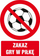 Shenjë ndalimi PROCERA Sign TDC BH-GC065BKPN, No ball games, e bardhë