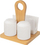 Set për erëza Orion WhiteLine, porcelan, 3 pjesë, i bardhë