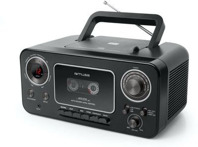 Radio CD Muse M-182 RDC, FM, me rrymë elektrike, e zezë