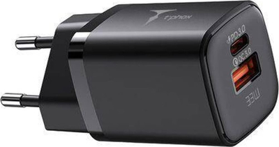 Karikues AC T-phox Handy Series T-PP08, 33W, me USB dhe USB-C, i zi