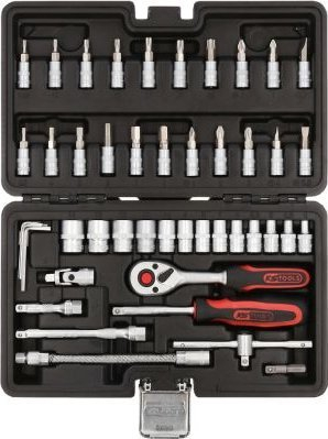 Set çelësash KS Tools 917.0648, 1/4", 48 copë, në valixhe plastike